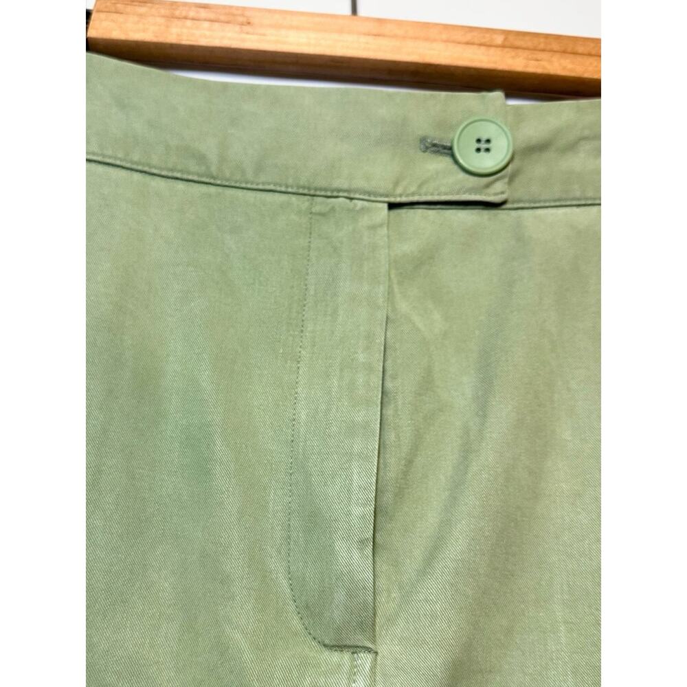Nasty Gal Cargo Maxi Skirt Olive Green Twill High Waist Utility Size 10 - Picture 7 of 12